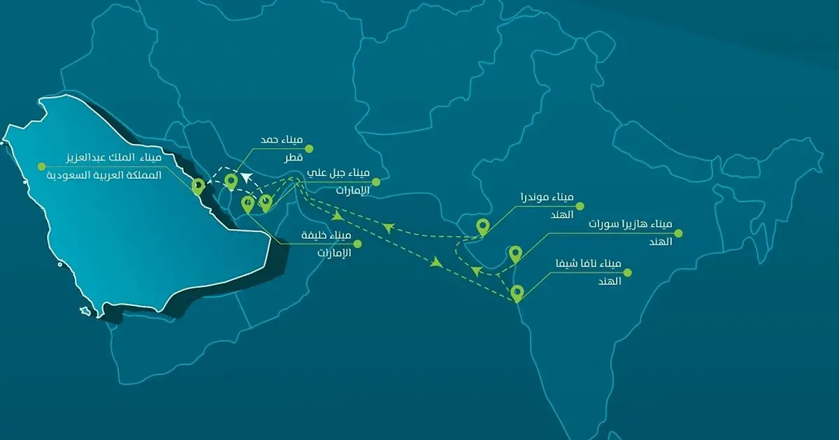 خدمة شحن ملاحية جديدة تربط السعودية بشبه القارة الهندية خدمة شحن ملاحية جديدة تربط السعودية بشبه القارة الهندية