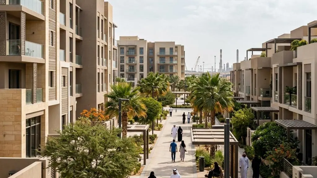 Illustrative residential district in a Gulf city.